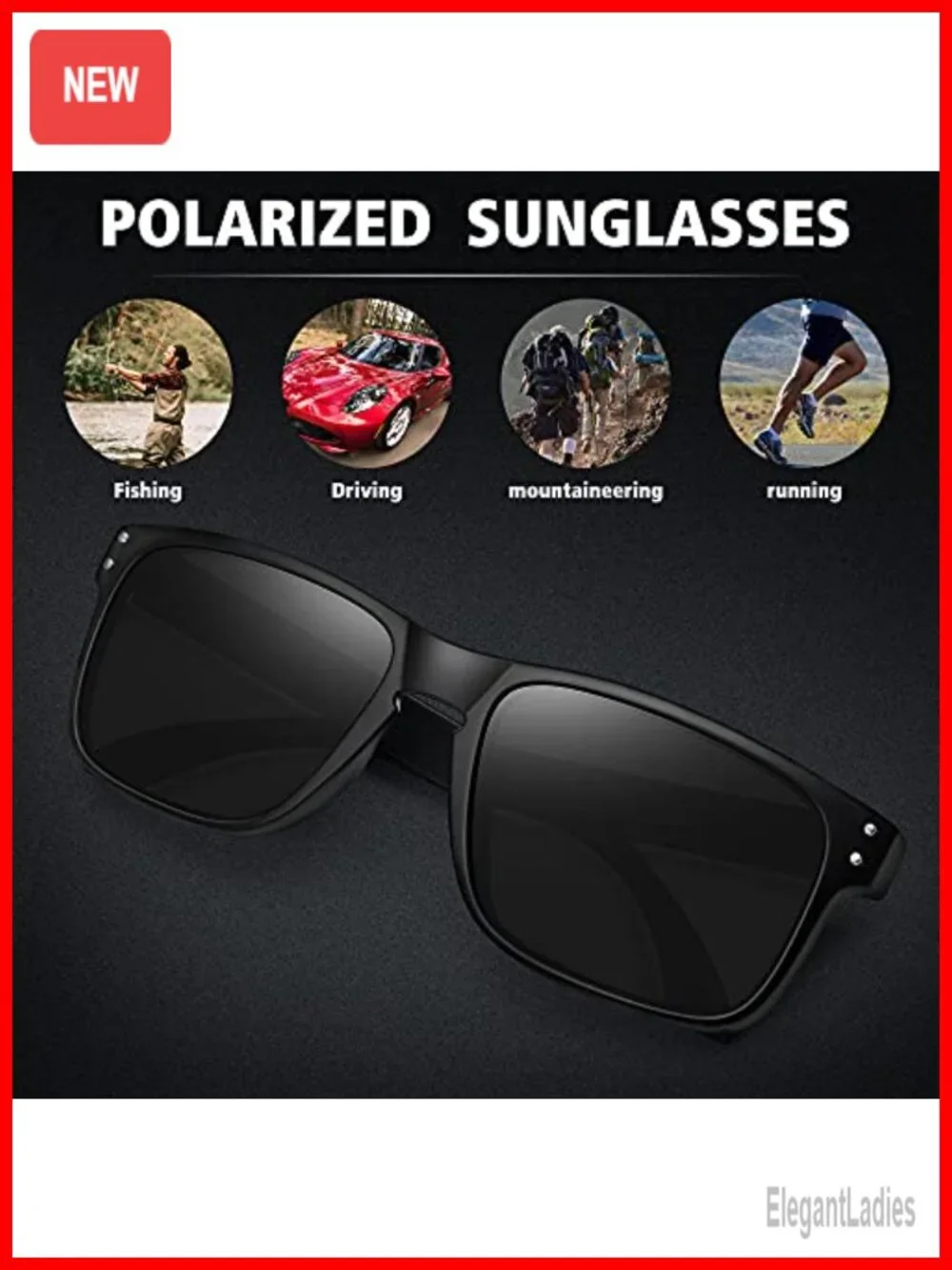 Polarized Sunglasses for Sports Driving Fishing UV400 Protection